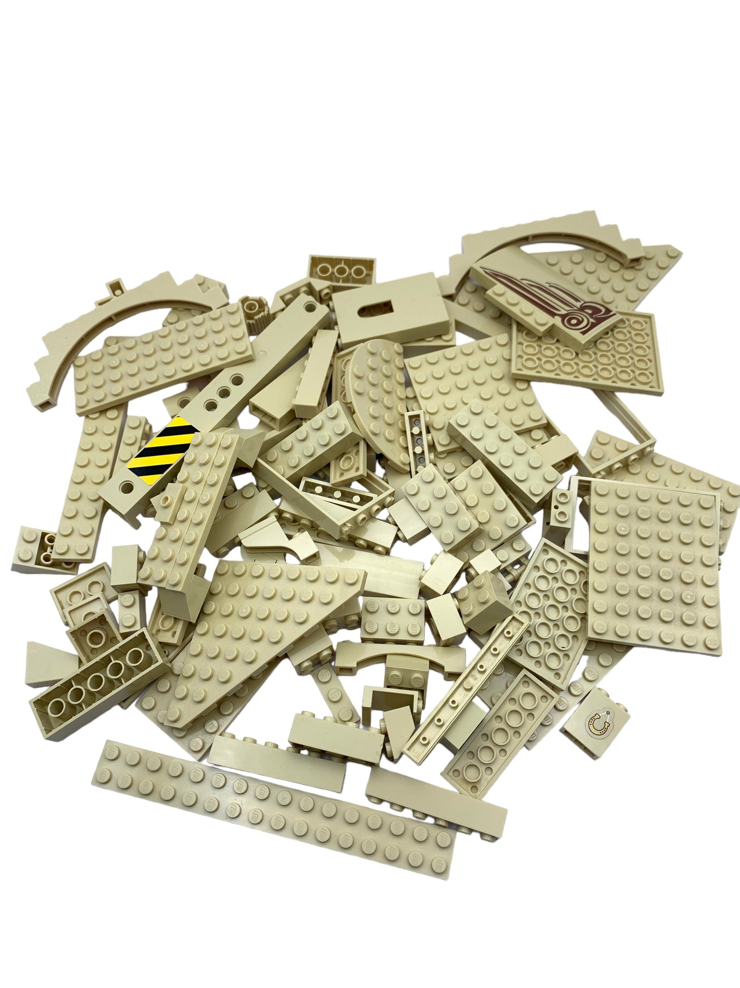 250g LEGO®-Steine. Beige / Dunkelbeige gemischt